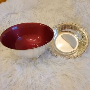 Reed barton bowl and plate set